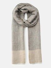 Lustrous Paisley Wool Blend Shawl